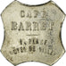 Moneda, Francia, Café BARRET, Saint-Etienne, 15 Centimes, MBC+, Nickel plated