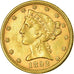 Moneta, Stati Uniti, Coronet Head, $5, Half Eagle, 1892, Philadelphia, SPL-