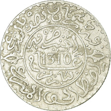 Moneda, Marruecos, Moulay al-Hasan I, 2-1/2 Dirhams, 1892, Paris, MBC, Plata