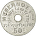 Moneda, Francia, Maison Bernot Frères, Paris, 50 Centimes, MBC+, Aluminio