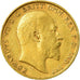 Moneda, Gran Bretaña, Edward VII, 1/2 Sovereign, 1902, MBC, Oro, KM:804