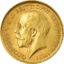 Moneta, Gran Bretagna, George V, 1/2 Sovereign, 1914, BB+, Oro, KM:819