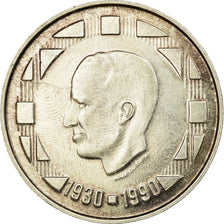 Münze, Belgien, 500 Francs, 500 Frank, 1990, Brussels, Rotated die axis error