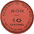 Moneda, Francia, Epicerie G. DULMO, Cauterets, 10 Centimes, EBC, Cardboard