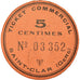 Moneda, Francia, Ticket Commercial, Saint-Clar, 5 Centimes, EBC, Cardboard