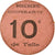 Moneta, Francia, Boucherie Coopérative, Tulle, 10 Centimes, BB+, Cardboard