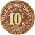 Moneta, Francia, Ville de Wattrelos, Wattrelos, 10 Centimes, BB+, Cardboard