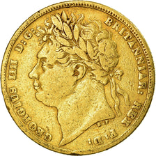 Coin, Great Britain, George IV, Sovereign, 1821, VF(20-25), Gold, KM:682