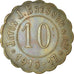 Moneda, Francia, Jeton J. Bresson & Cie., Montpellier, 10 Centimes, 1916-17