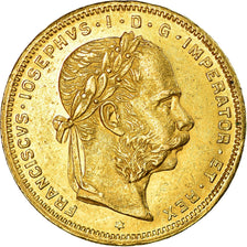 Munten, Oostenrijk, Franz Joseph I, 8 Florins-20 Francs, 1882, ZF+, Goud