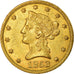 Moneta, Stati Uniti, Coronet Head, $10, Eagle, 1853, Philadelphia, BB+, Oro