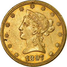 Monnaie, États-Unis, Coronet Head, $10, Eagle, 1897, New Orleans, TTB, Or