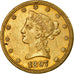 Munten, Verenigde Staten, Coronet Head, $10, Eagle, 1897, New Orleans, ZF, Goud