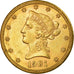 Moneda, Estados Unidos, Coronet Head, $10, Eagle, 1901, New Orleans, EBC, Oro