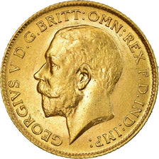 Monnaie, Grande-Bretagne, George V, 1/2 Sovereign, 1914, SUP+, Or, KM:819