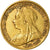 Moneda, Gran Bretaña, Victoria, 1/2 Sovereign, 1898, MBC, Oro, KM:784