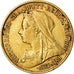 Munten, Groot Bretagne, Victoria, 1/2 Sovereign, 1900, ZF, Goud, KM:784