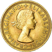 Monnaie, Grande-Bretagne, Elizabeth II, Sovereign, 1966, SPL, Or, KM:908