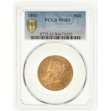 Moneda, Estados Unidos, Coronet Head, $10, Eagle, 1893, Philadelphia, PCGS