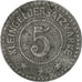 Monnaie, Allemagne, Kleingeldersatzmarke, Landau, 5 Pfennig, 1919, TTB, Zinc