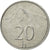 Moneta, Slovacchia, 20 Halierov, 2002, BB, Alluminio, KM:18