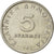 Moneta, Grecia, 5 Drachmes, 1982, BB, Rame-nichel, KM:131