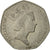 Moneda, Gran Bretaña, Elizabeth II, 50 Pence, 1997, BC+, Cobre - níquel
