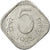 Moneta, INDIE-REPUBLIKA, 5 Paise, 1973, AU(50-53), Aluminium, KM:18.6