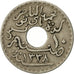 Moneta, Tunisia, Muhammad al-Nasir Bey, 10 Centimes, 1920, Paris, EF(40-45)