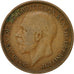 Coin, Great Britain, George V, 1/2 Penny, 1927, VF(30-35), Bronze, KM:824