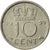 Coin, Netherlands, Juliana, 10 Cents, 1959, AU(50-53), Nickel, KM:182