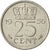 Netherlands, Juliana, 25 Cents, 1956, EF(40-45), Nickel, KM:183