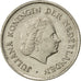 Netherlands, Juliana, 25 Cents, 1975, EF(40-45), Nickel, KM:183