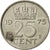 Netherlands, Juliana, 25 Cents, 1975, EF(40-45), Nickel, KM:183