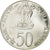 INDIA-REPÚBLICA, 50 Rupees, 1974, Mumbai, Bombay, EBC, Plata, KM:255