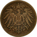 Moneta, GERMANIA - IMPERO, Wilhelm II, Pfennig, 1905, Berlin, BB, Rame, KM:10