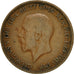 Great Britain, George V, 1/2 Penny, 1936, VF(30-35), Bronze, KM:837