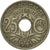 Moneta, Francja, Lindauer, 25 Centimes, 1923, Paris, VF(30-35), Miedź-Nikiel