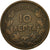 Moneta, Grecia, George I, 10 Lepta, 1869, Strassburg, SPL-, Rame, KM:43