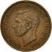 Coin, Great Britain, George VI, 1/2 Penny, 1943, AU(50-53), Bronze, KM:844