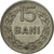 Moneta, Romania, 15 Bani, 1960, MB+, Acciaio ricoperto in nichel, KM:87