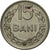 Moneta, Romania, 15 Bani, 1966, MB, Acciaio ricoperto in nichel, KM:93