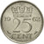Coin, Netherlands, Juliana, 25 Cents, 1962, AU(50-53), Nickel, KM:183
