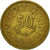 Coin, Tunisia, 50 Millim, 1997, Paris, VF(30-35), Brass, KM:308