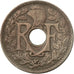 Monnaie, France, Lindauer, 5 Centimes, 1925, Paris, TB, Copper-nickel, KM:875