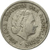 Coin, Netherlands, Juliana, 10 Cents, 1957, VF(30-35), Nickel, KM:182