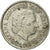 Moneda, Países Bajos, Juliana, 10 Cents, 1971, BC+, Níquel, KM:182