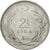 Moneda, Turquía, 2-1/2 Lira, 1972, MBC, Acero inoxidable, KM:893.2