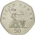 Moneda, Gran Bretaña, Elizabeth II, 50 Pence, 1997, MBC+, Cobre - níquel