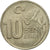 Coin, Turkey, 10000 Lira, 10 Bin Lira, 1995, AU(50-53), Copper-Nickel-Zinc